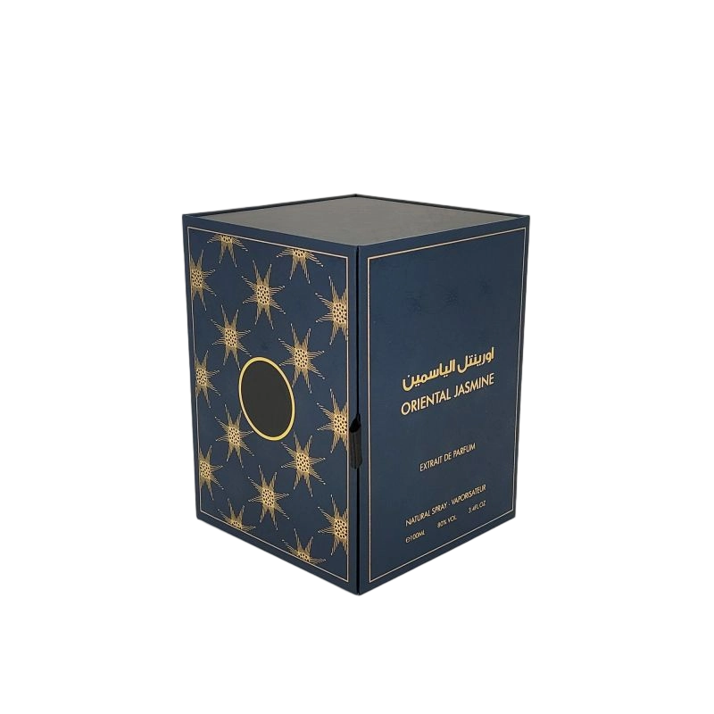 صندوق عطور صلب فاخر مع شعار مخصص من رقائق الذهب وصينية EVA أنيقة HP002