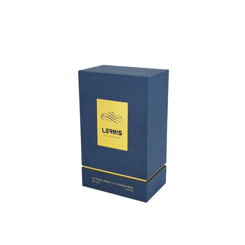 تغليف عطور صلب يحمل شعار رقائق الذهب مع صينية EVA ممتازة HP004