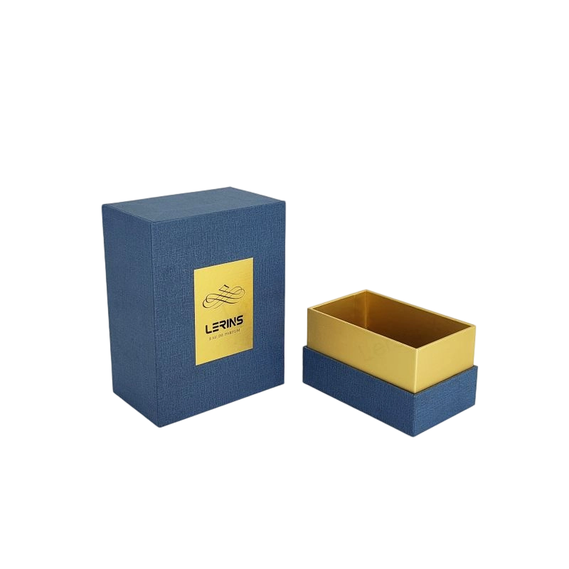 تغليف عطور صلب يحمل شعار رقائق الذهب مع صينية EVA ممتازة HP004