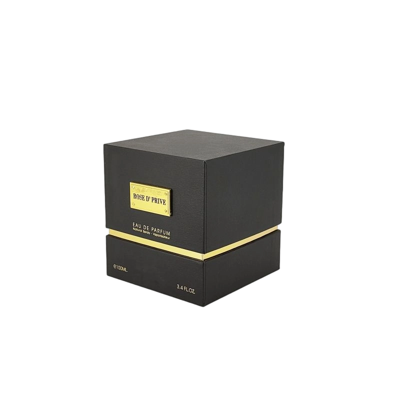 صندوق عطور فاخر من رقائق الذهب مع بطانة من إسفنج EVA وبنية قاعدة صلبة HP007
