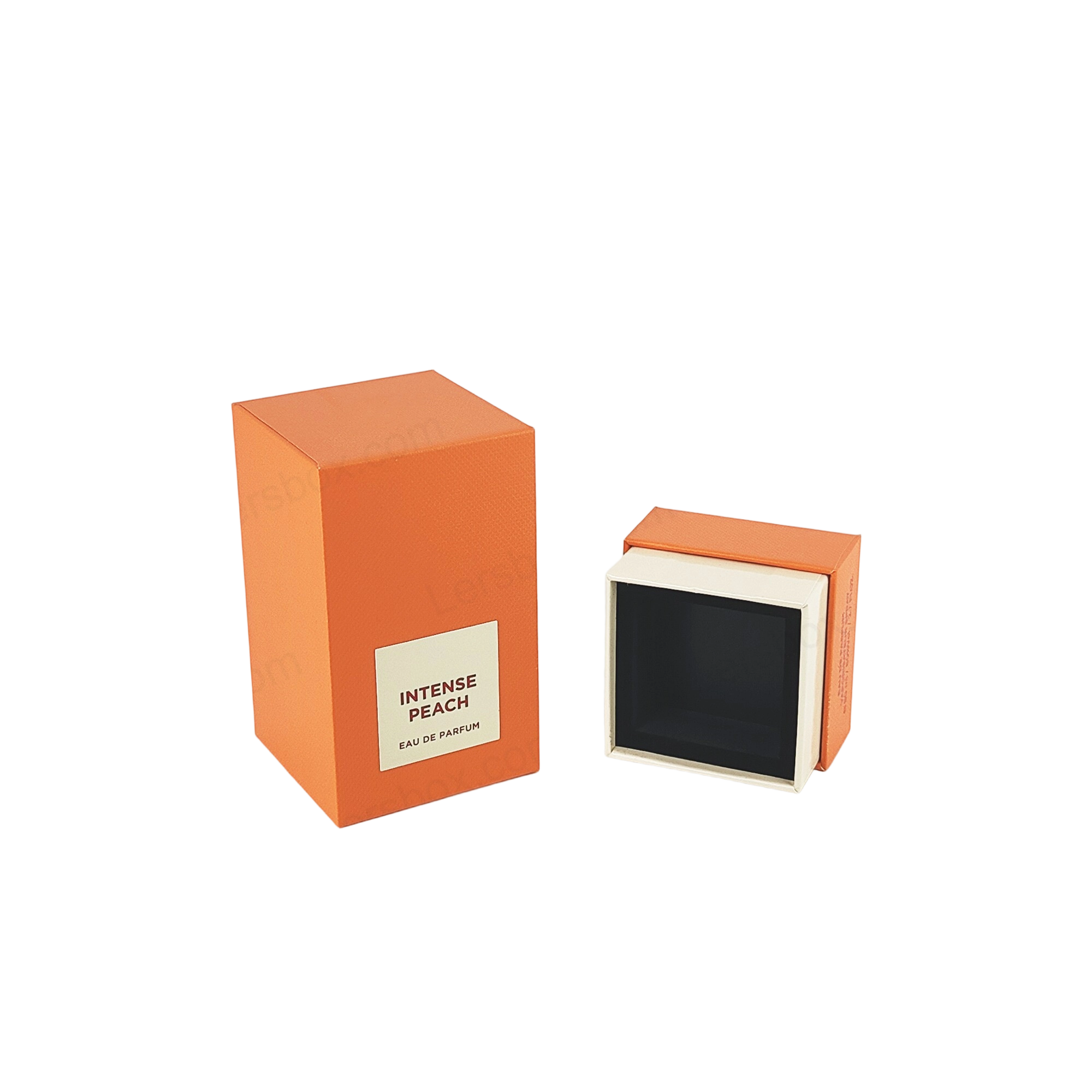 صندوق عطر مصنوع يدويًا مع شعار رقائق ذهبية وصينية EVA لحماية العطر HP008