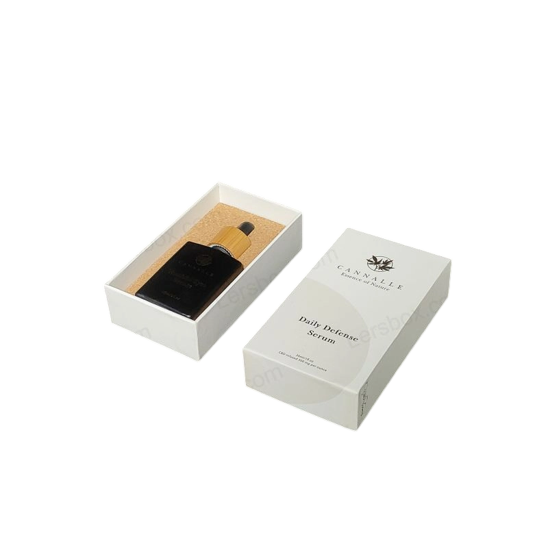 علبة هدايا عطور صلبة تحمل شعار رقائق الذهب مع صينية من إسفنج EVA ولمسة نهائية ممتازة HP017