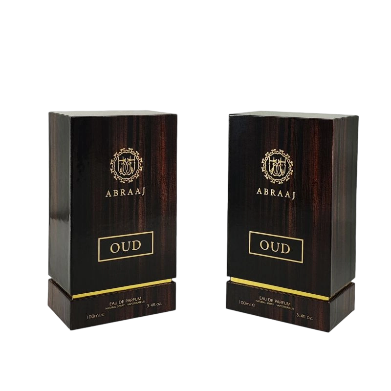 عبوة عطر صلبة مصنوعة يدويًا مع تفاصيل من رقائق الذهب وإدراج رغوة EVA HP019