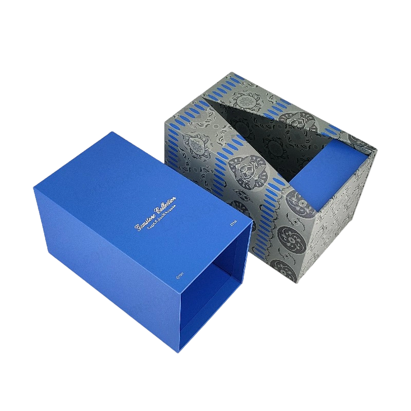 صندوق عطور فاخر من رقائق الذهب مع صينية من إسفنج EVA وغطاء قوي وتصميم قاعدة HP029