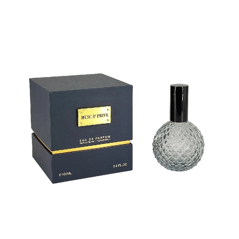 عبوة عطور فاخرة من رقائق الذهب مع هيكل صلب مصنوع يدويًا وصينية EVA ملحقة HP030