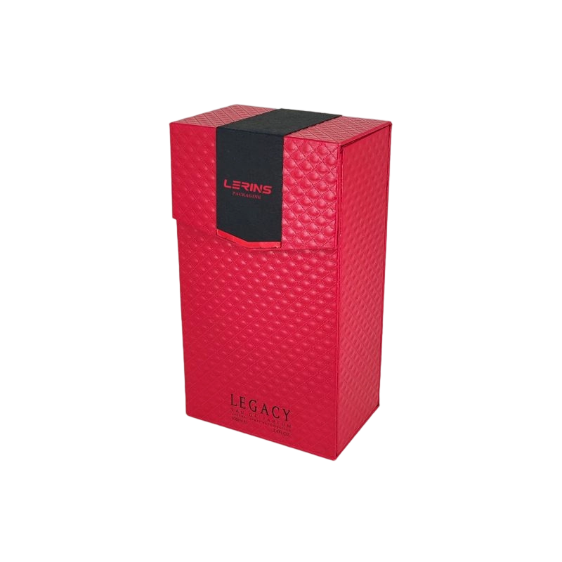 صندوق هدايا للعطور من رقائق الذهب مصنوع يدويًا مع حشوة من إسفنج EVA وبنية صلبة HP032