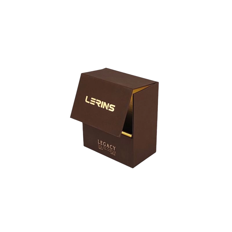 عبوة عطر فاخرة بتفاصيل رقائق ذهبية، وصينية EVA، وهيكل متين وصلب HP035