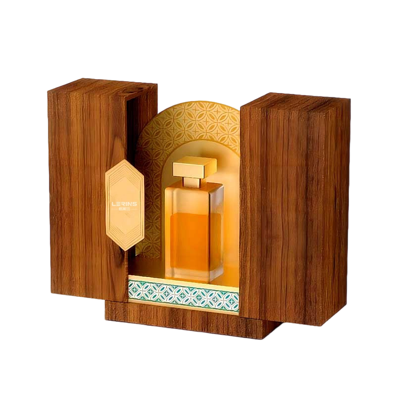 تقليد صندوق العطور الخشب الحبوب الرجعية